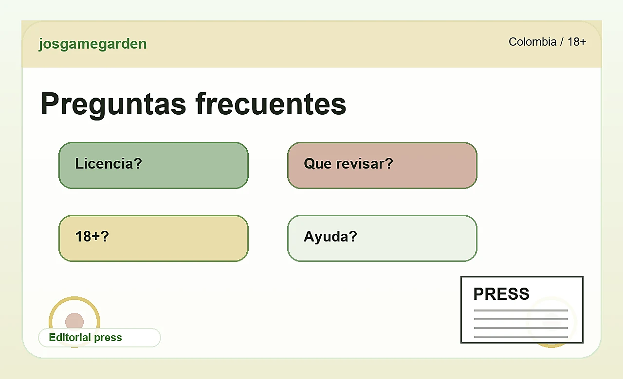 Preguntas frecuentes de josgamegarden